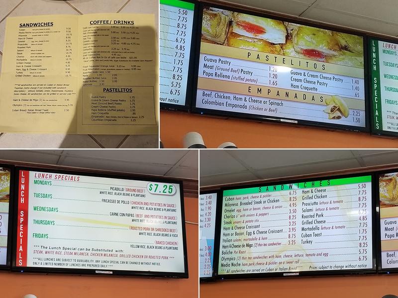 Tulipan Bakery Inc Menu