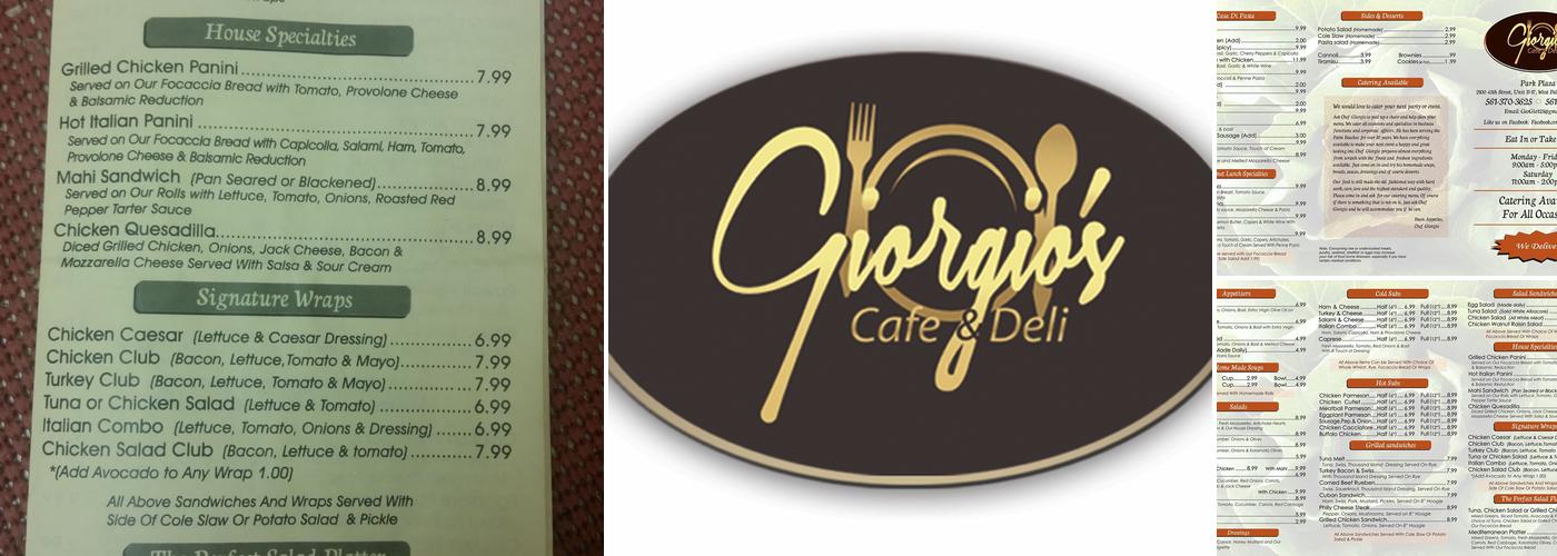 Giorgio's Cafe &,Deli Menu
