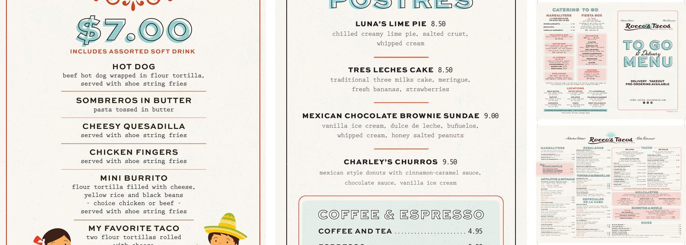 Rocco's Tacos & Tequila Bar Menu