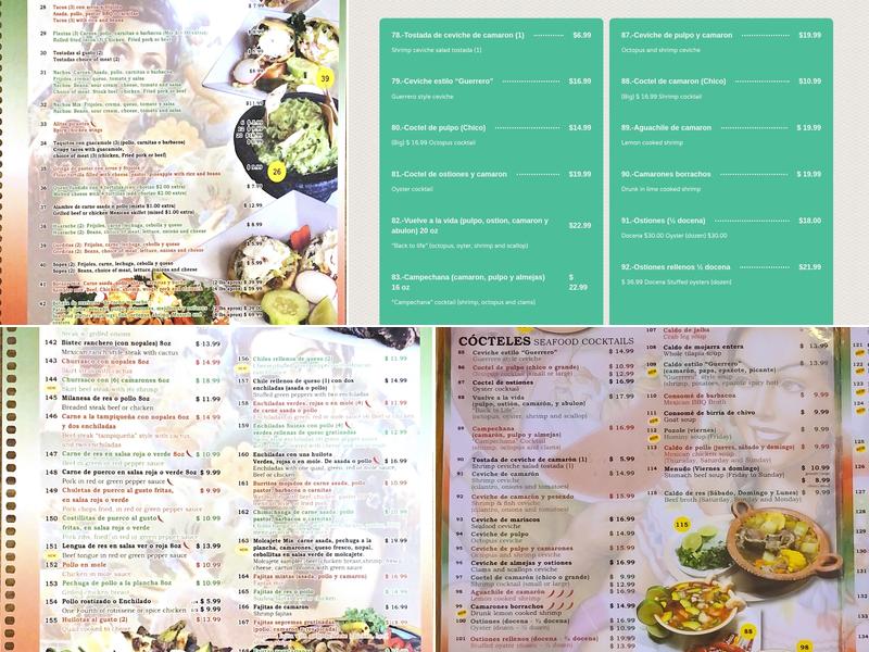 Taqueria Guerrero Menu