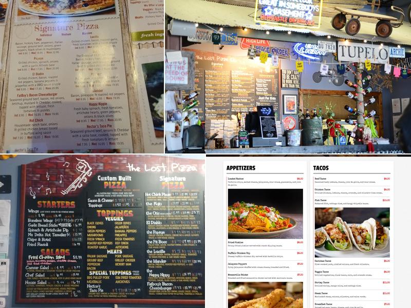 Lost Pizza Co North Gloster Menu