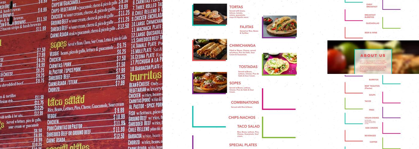 Lupita's Tex-Mex Menu