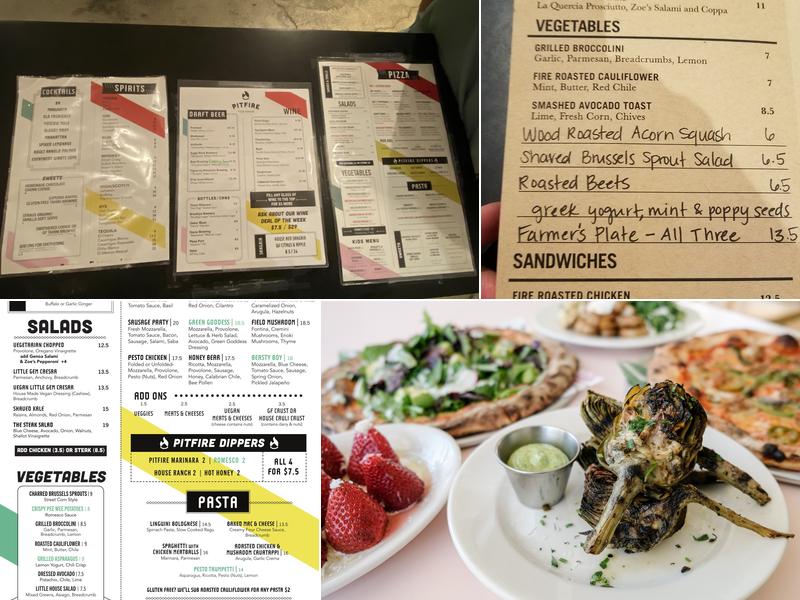 Pitfire Pizza Menu