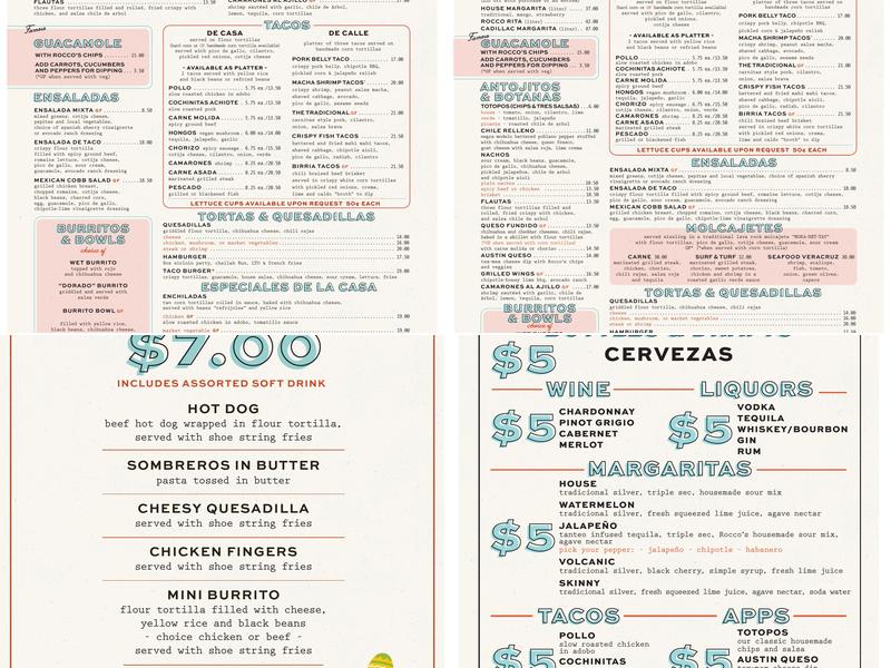 Rocco's Tacos & Tequila Bar Menu