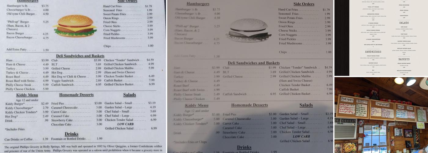 Phillips Grocery Menu