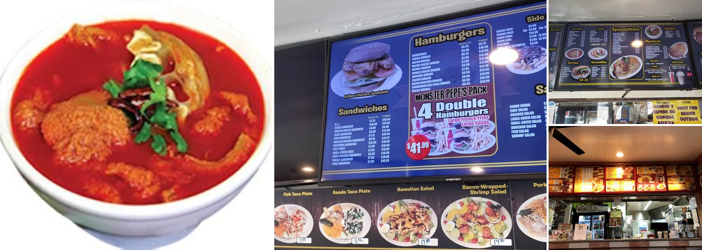 Mr.Pepe's Burgers Menu