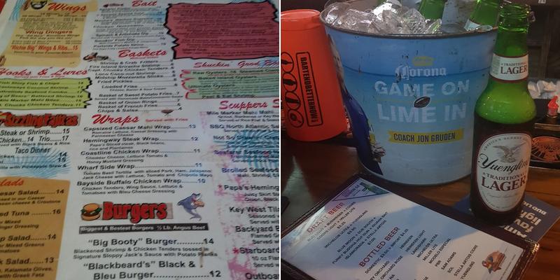 Island Jack's Patio Bar & Grill Menu