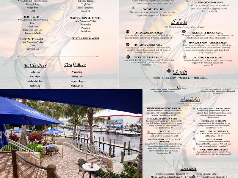 Frigate's Waterfront Bar & Grill Menu