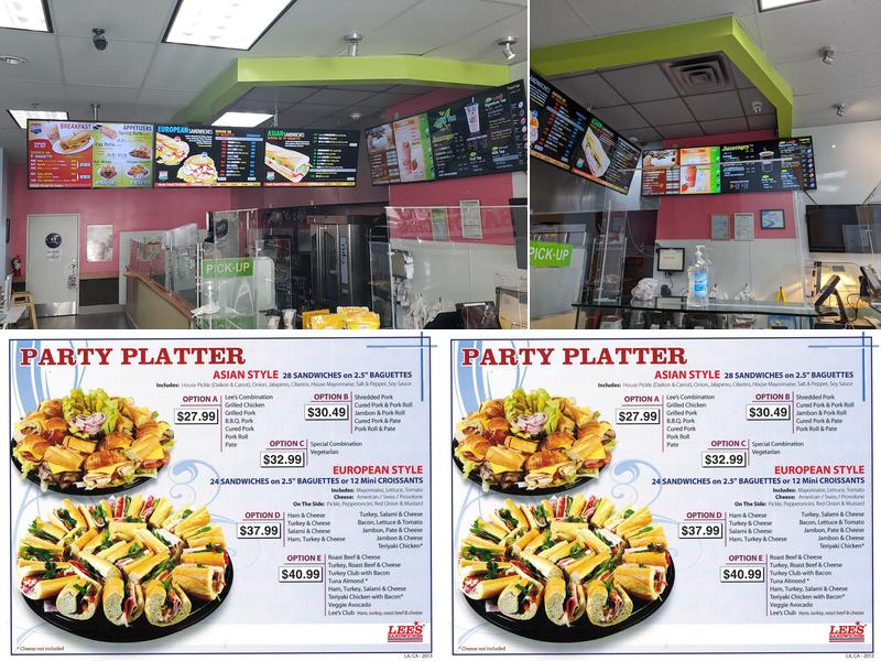 Lee's Sandwiches Menu