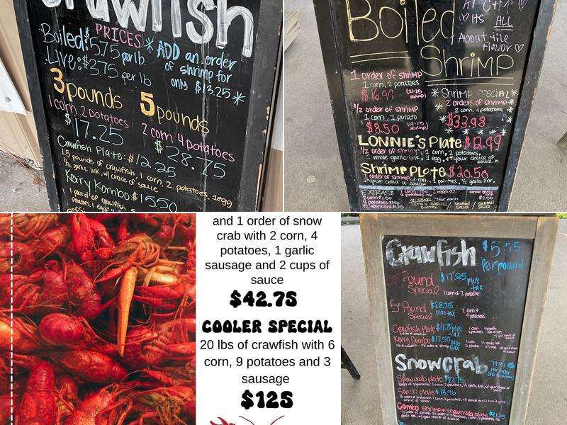 C&M Crawfish Menu