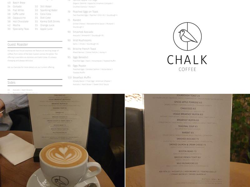 Chalk Coffee Menu