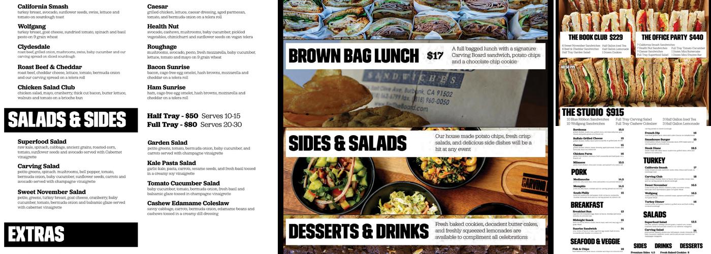 The Carving Board Burbank Menu