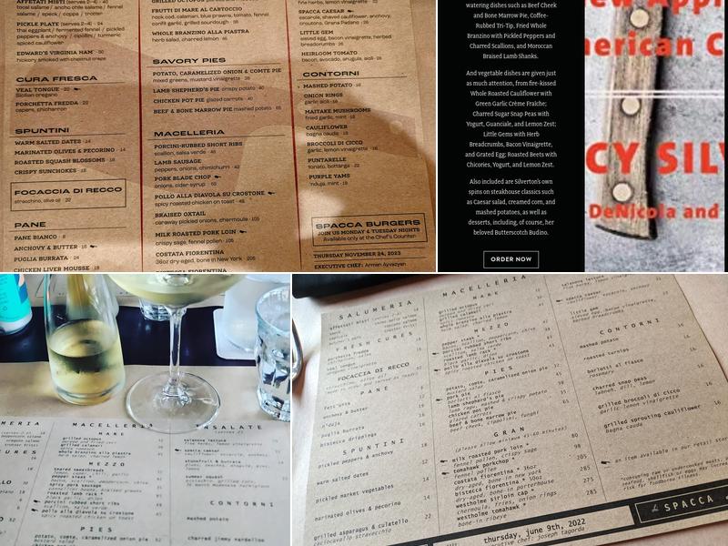 chi SPACCA Menu