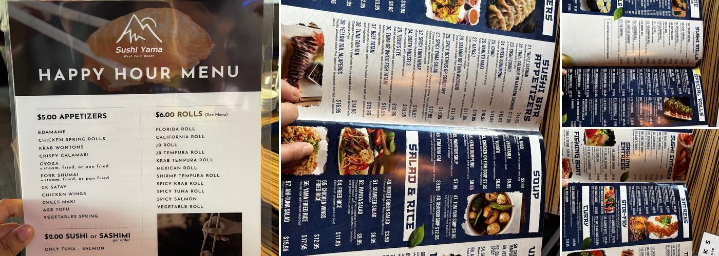 Sushi Yama - Clematis Menu