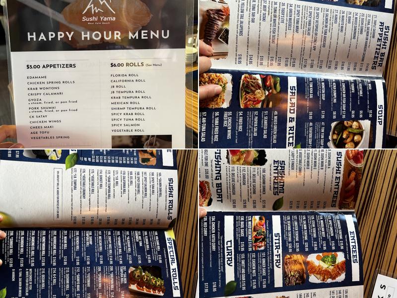 Sushi Yama - Clematis Menu