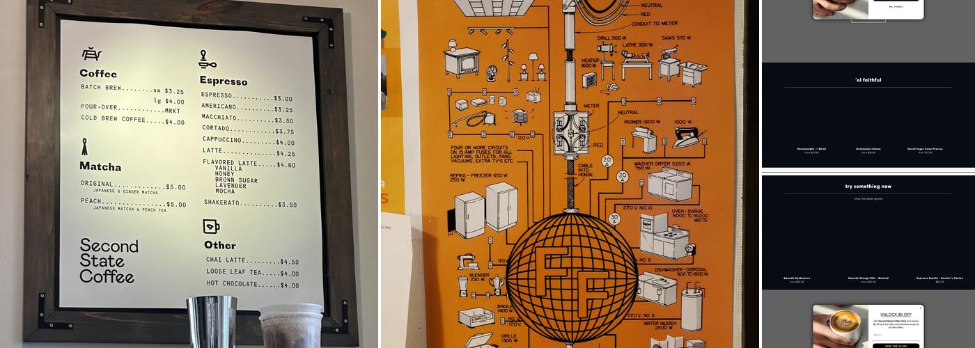 Second State Coffee Menu