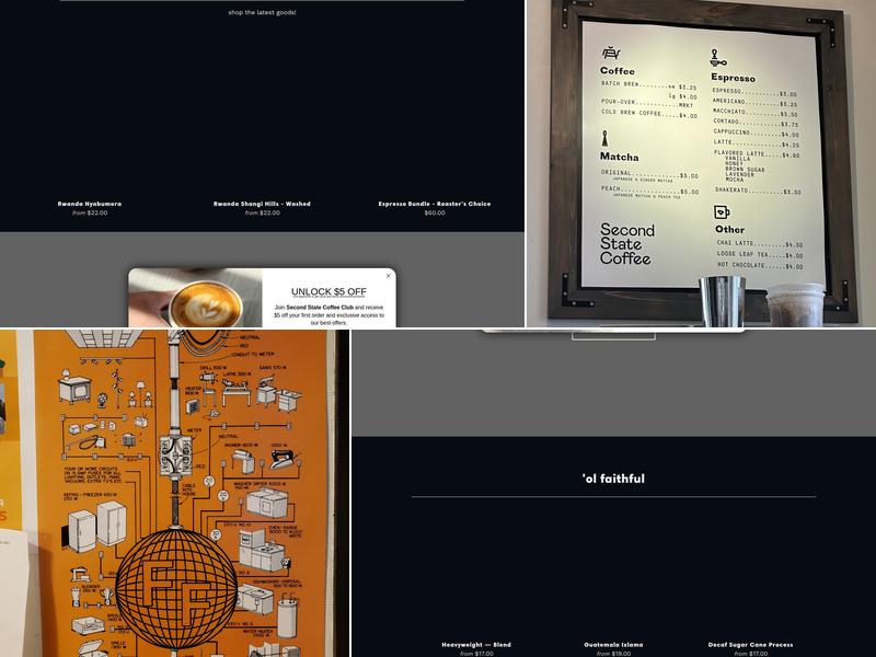 Second State Coffee Menu