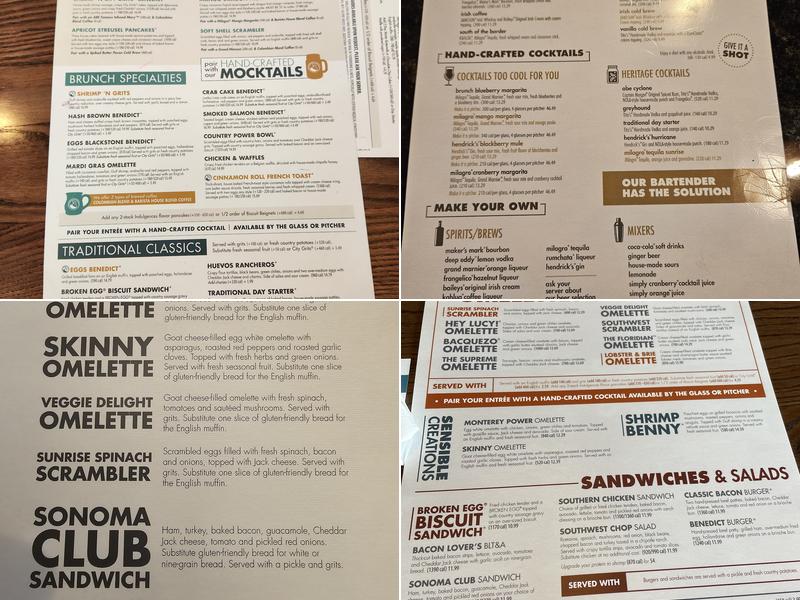 Another Broken Egg Cafe Menu