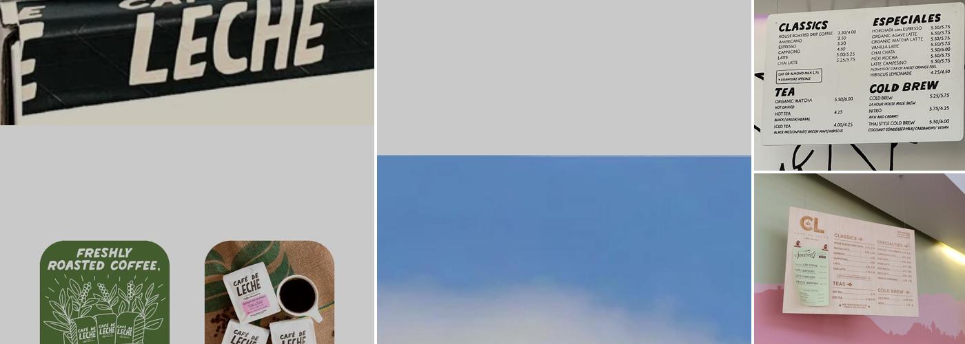 Cafe De Leche Menu