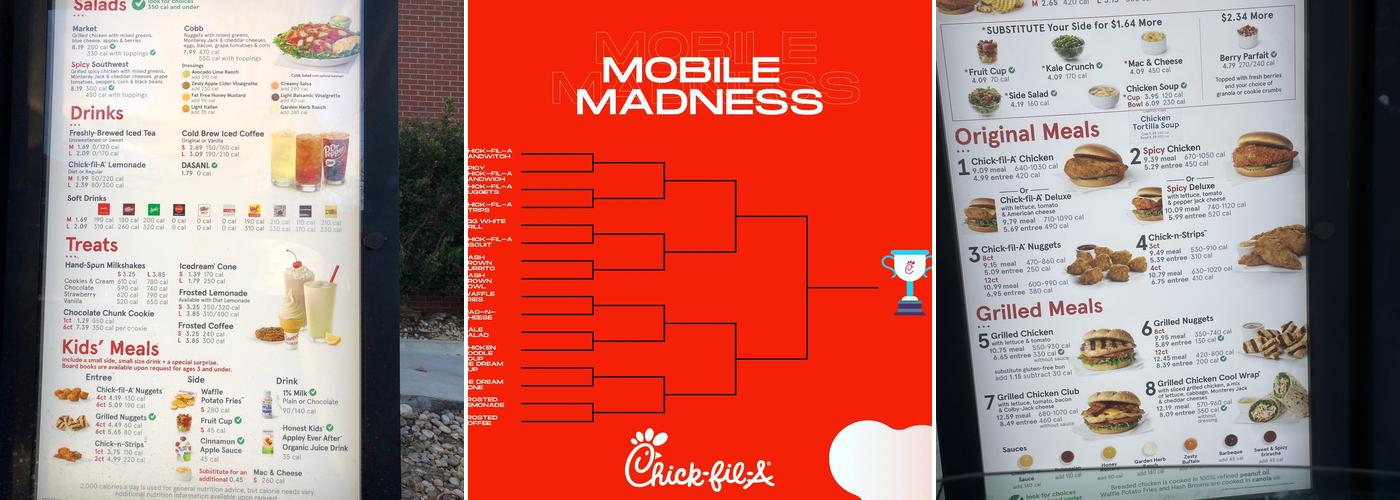 Chick-fil-A Menu
