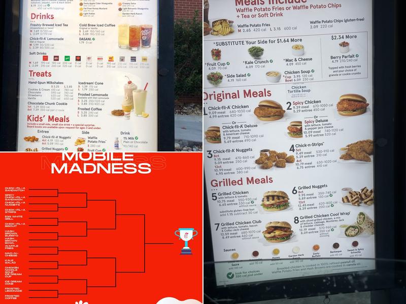 Chick-fil-A Menu