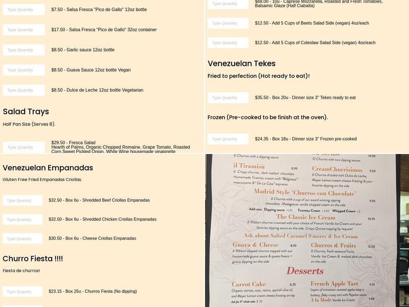 Amara Cafe & Restaurant Menu