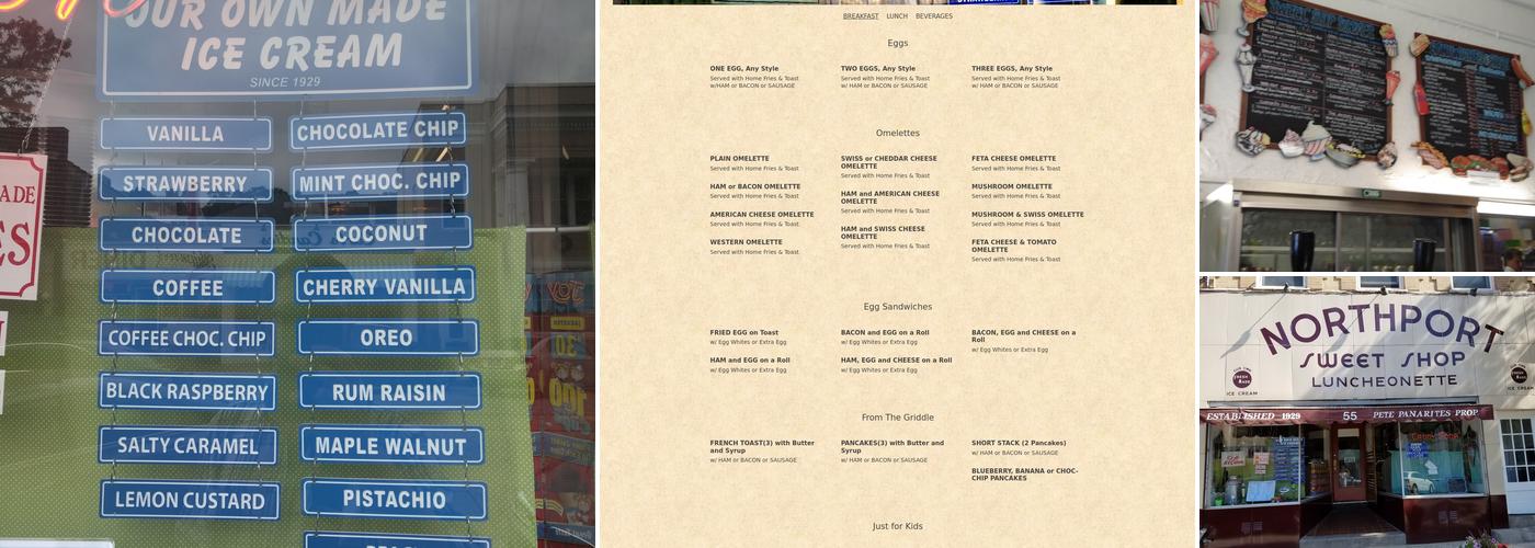Northport Sweet Shop Menu