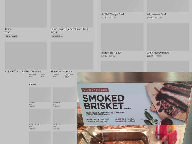 Chipotle Mexican Grill Menu