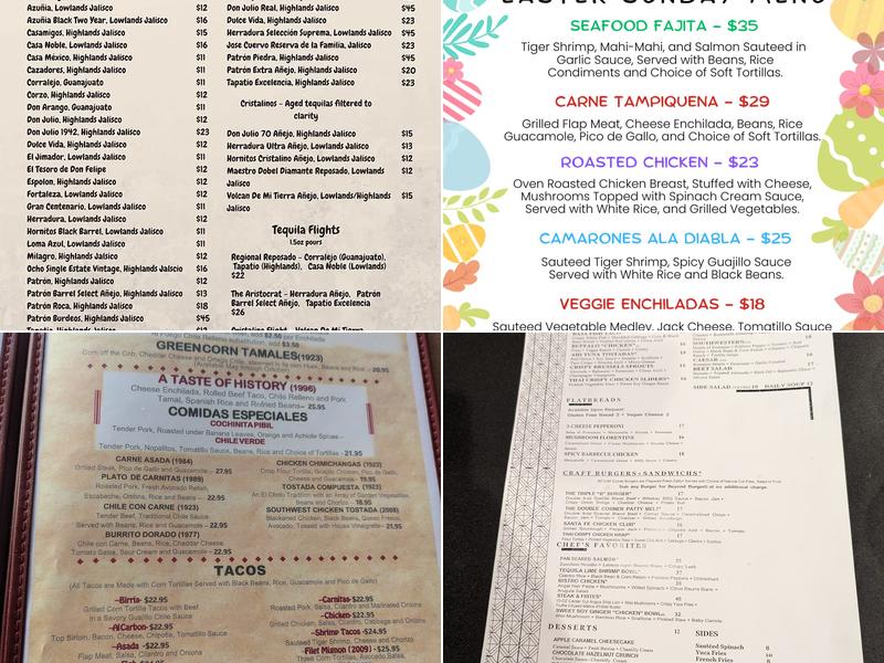 El Cholo Café Pasadena Menu