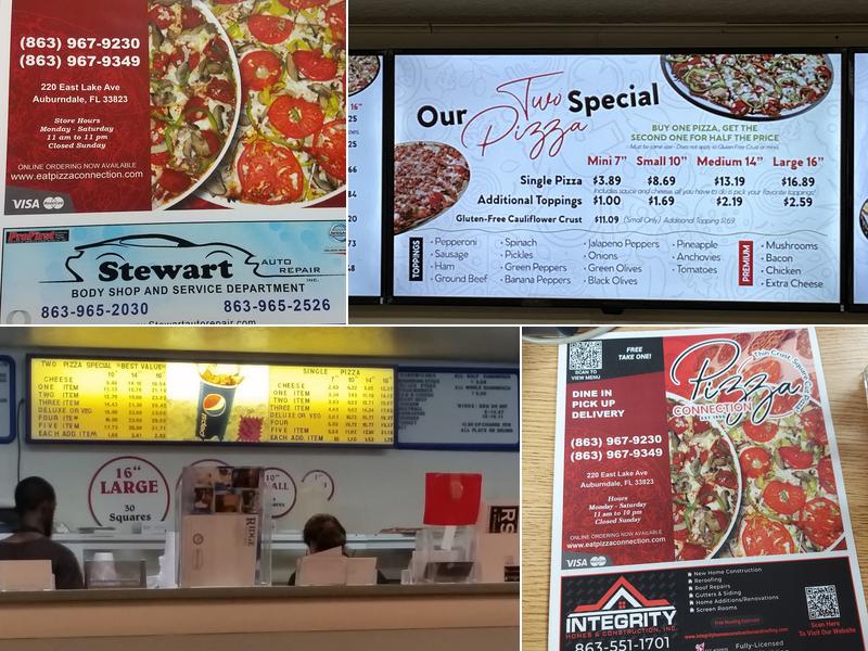 Pizza Connection Menu