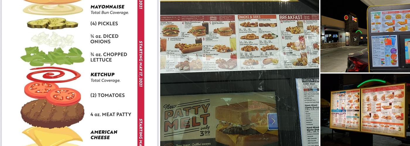 Sonic Drive-In Menu