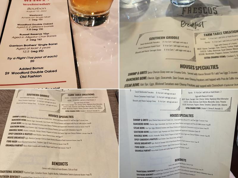 Frescos Southern Kitchen & Bar Menu