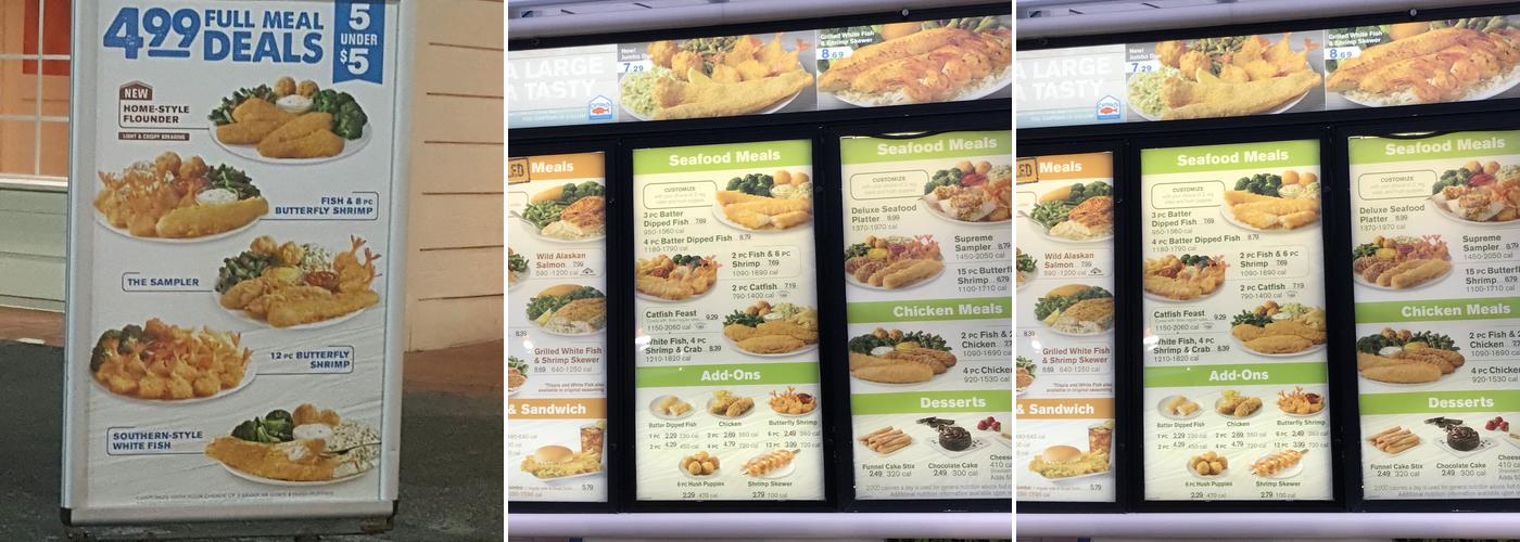 Captain D's Menu