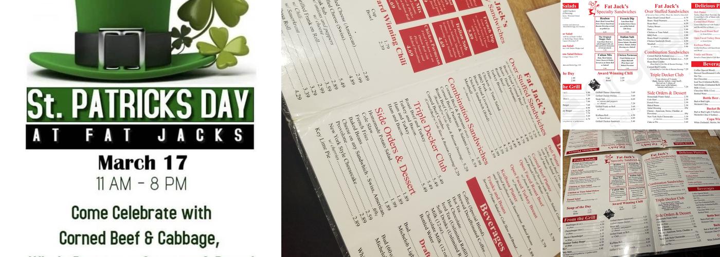 Fat Jacks Deli & Pub Menu