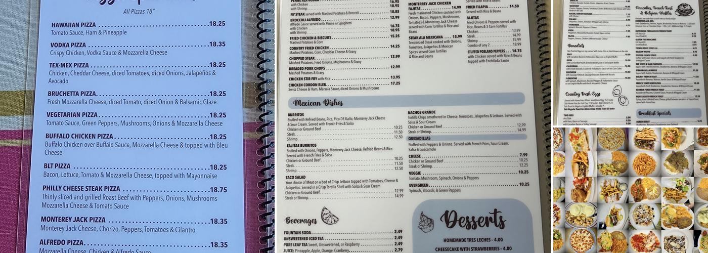 Point Cafe Menu