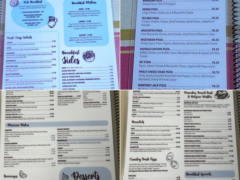 Point Cafe Menu