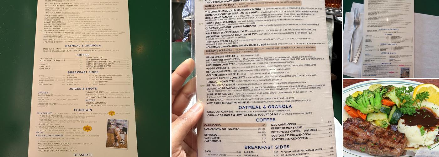 Mels Drive-In Menu