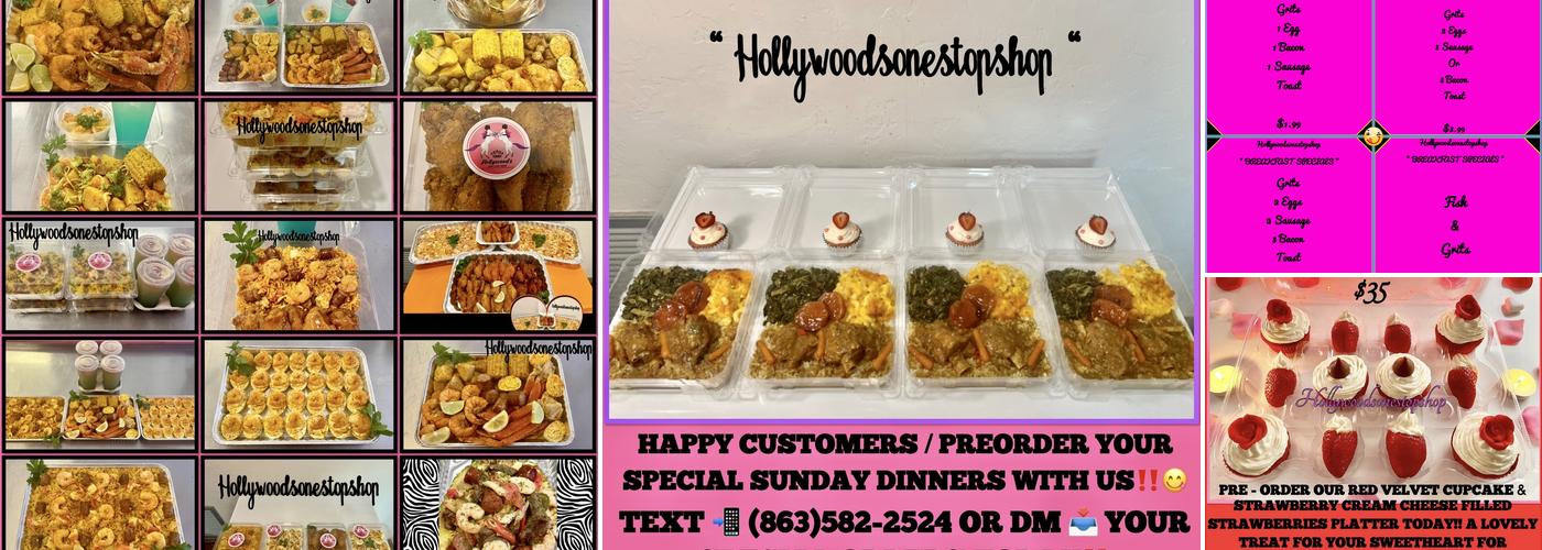 Hollywood's One Stop Shop Menu