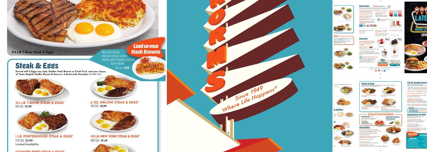 NORMS Restaurant Menu