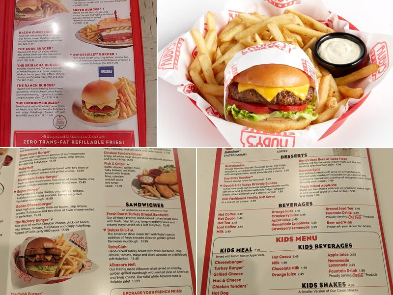 Ruby's Diner Menu