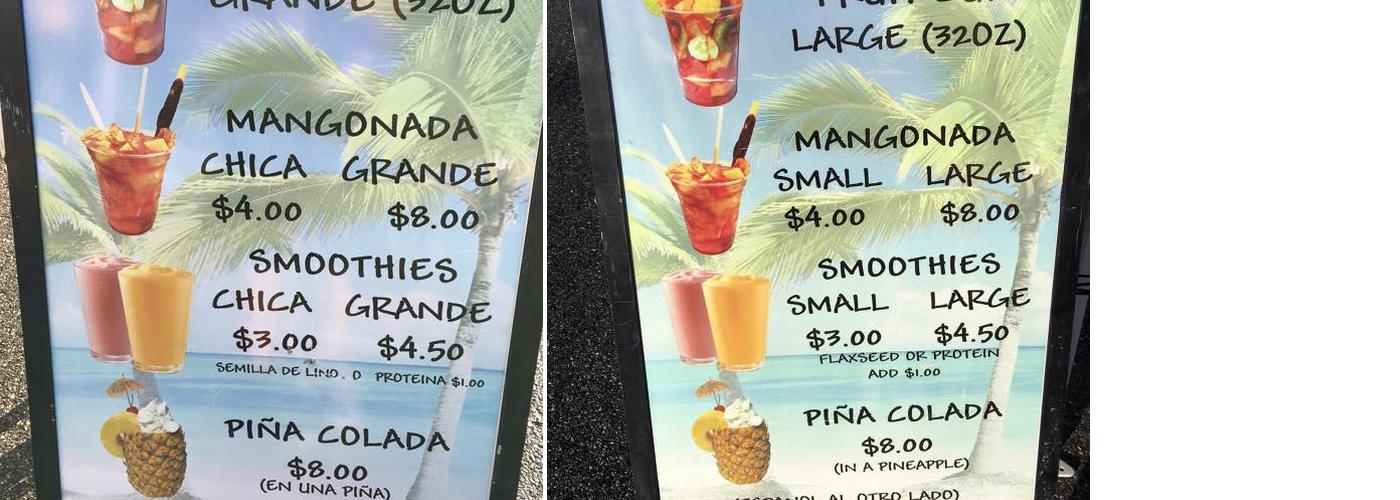 Café Monterrey Menu