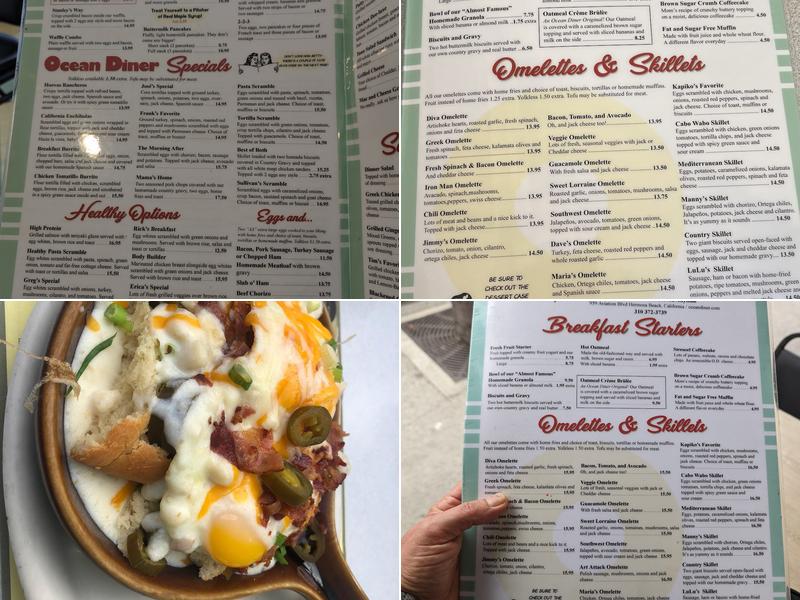 Ocean Diner Menu
