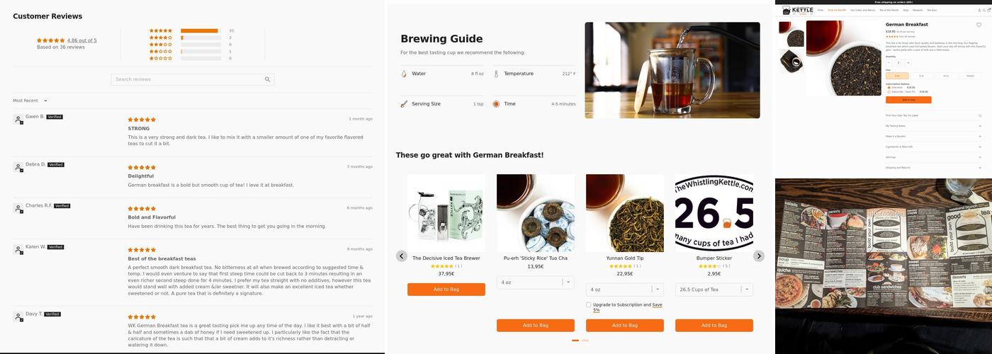 The Whistling Kettle Menu