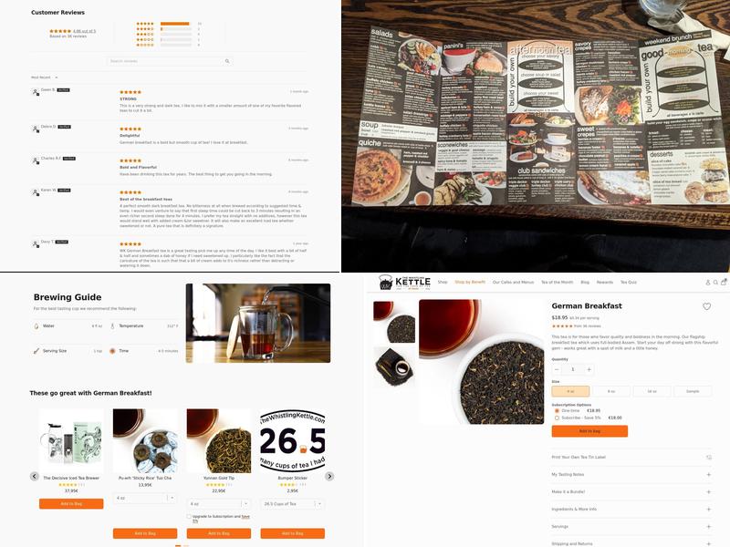 The Whistling Kettle Menu