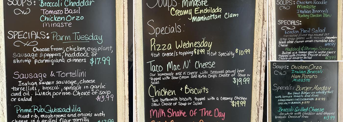 Marcella's Restaurant Menu