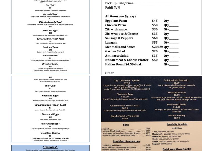 Peter Pause Restaurant Menu