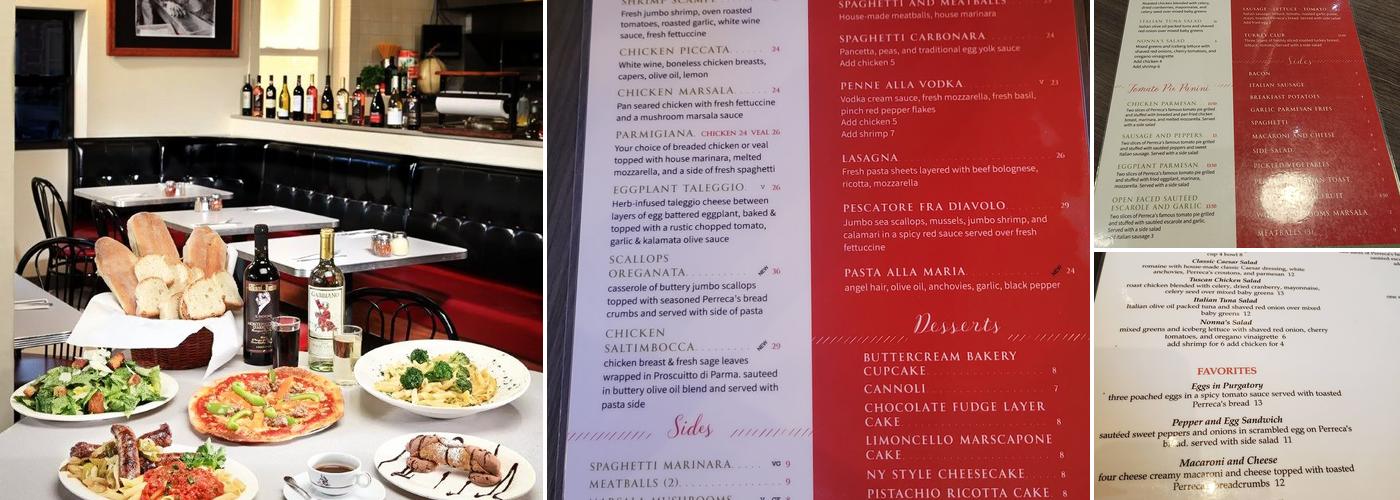 MORE Perreca's Menu