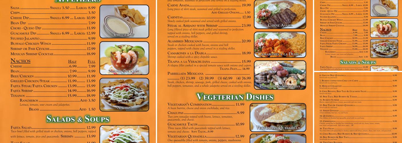 Sabor A Mexico Menu