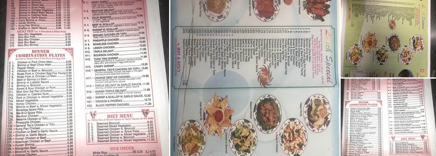 China Garden Menu