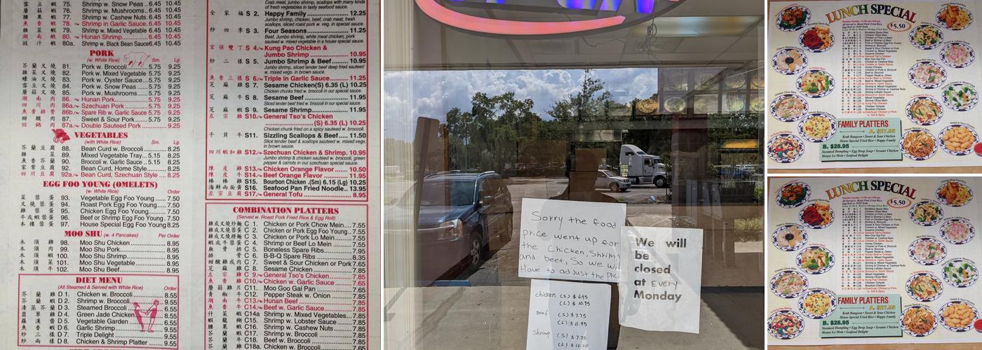 Chen's Wok Menu